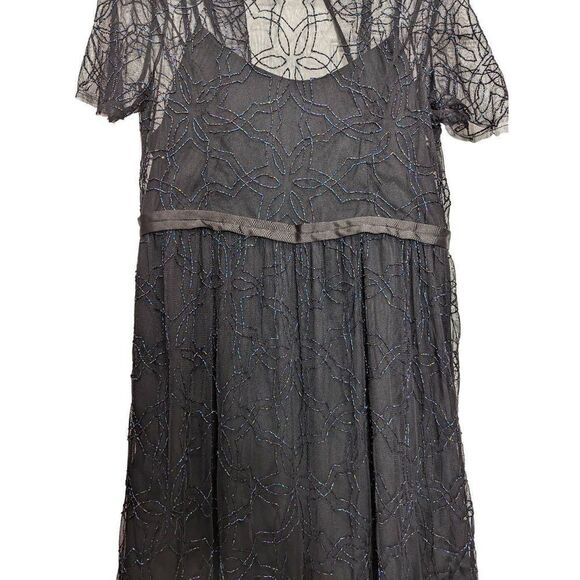 Needle & Thread Floral Embellished black dress size 10 NEW - Picture 7 of 7